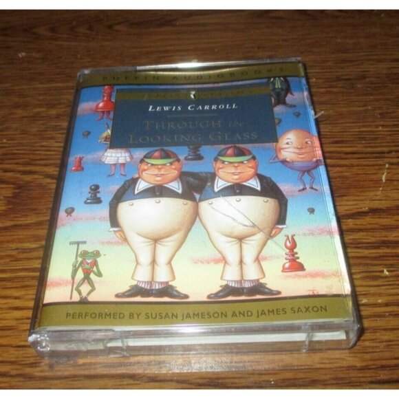 Puffin Audiobooks Through the Looking Glass (Lewis Carroll) 2 cassette pack - Picture 1 of 3